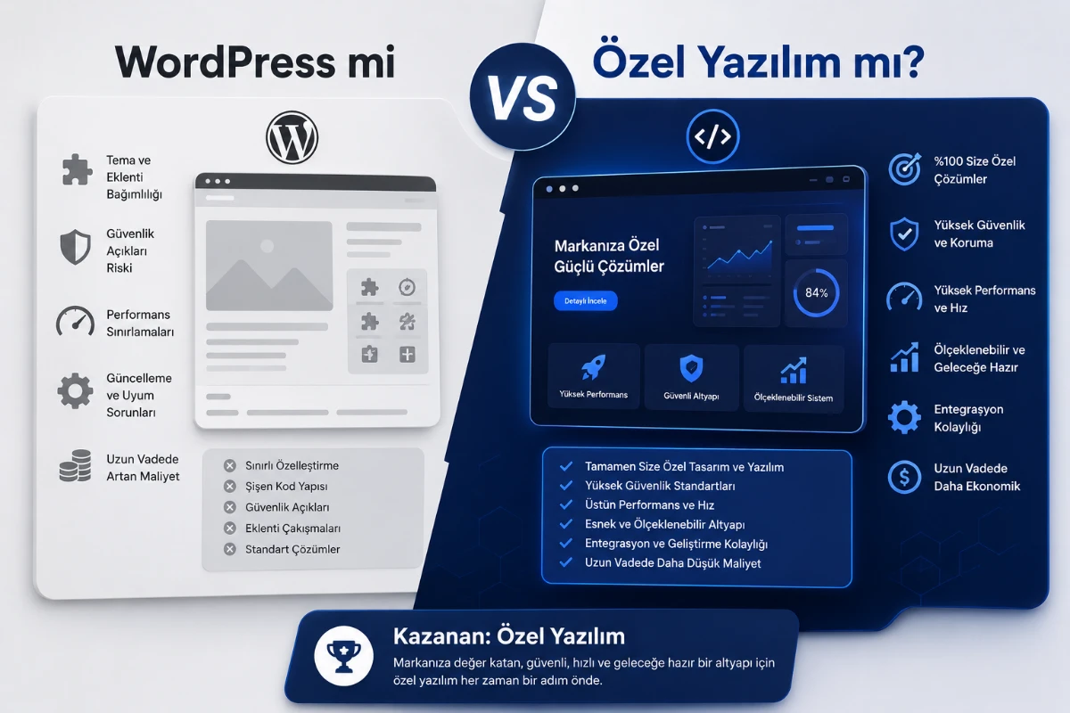 WordPress mi Özel Yazılım mı?