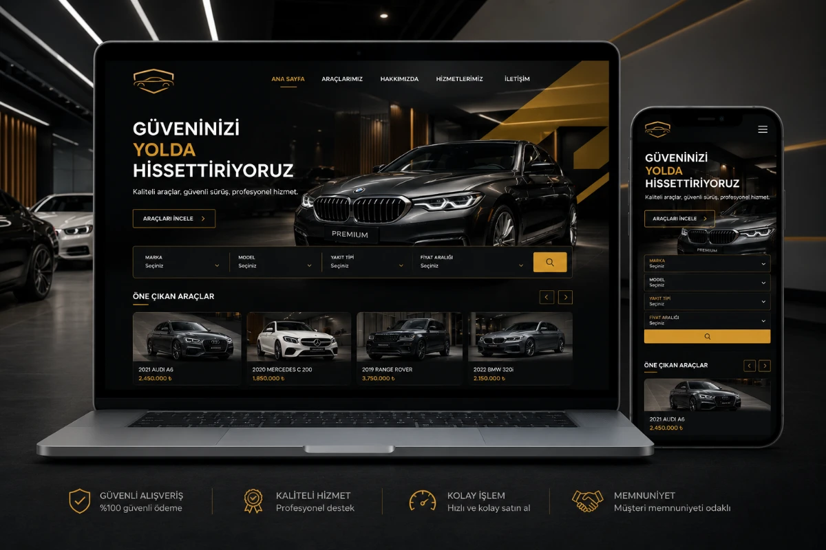 Oto Galeri Web Sitesi