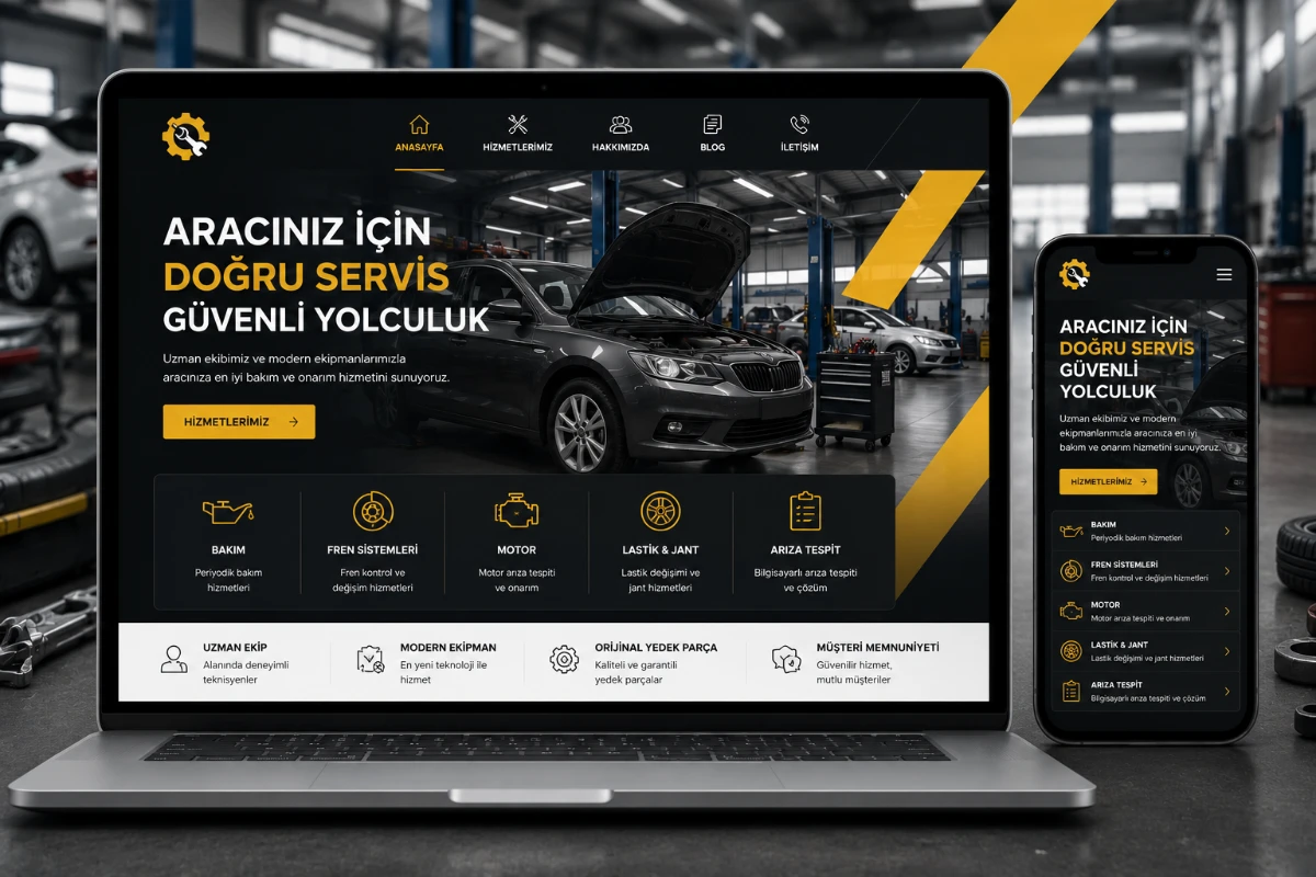 Oto Servis Web Sitesi