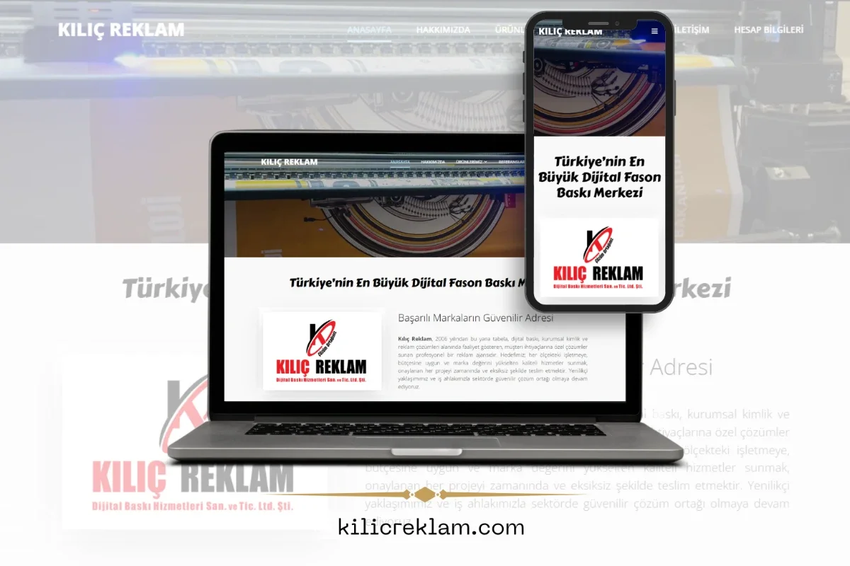 Kılıç Reklam Web Sitesi